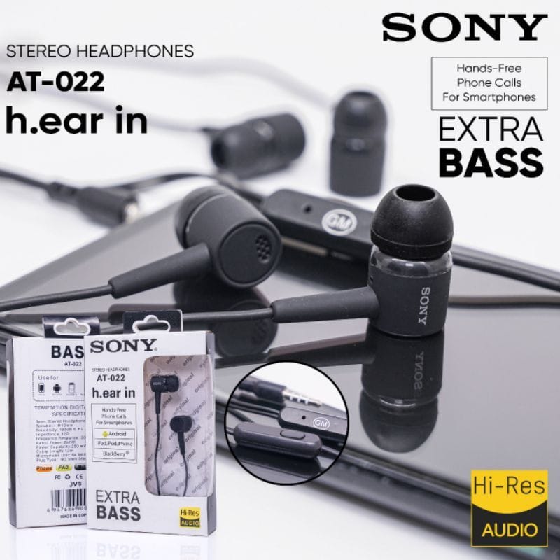 HEADSET SONY AT 022 PACK IMPORT